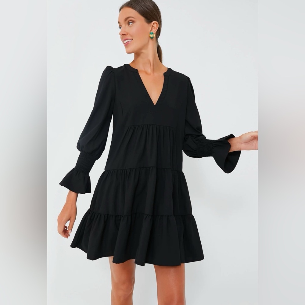 Pomander Place Tuckernuck Navy Crepe Kenzo Dress XS